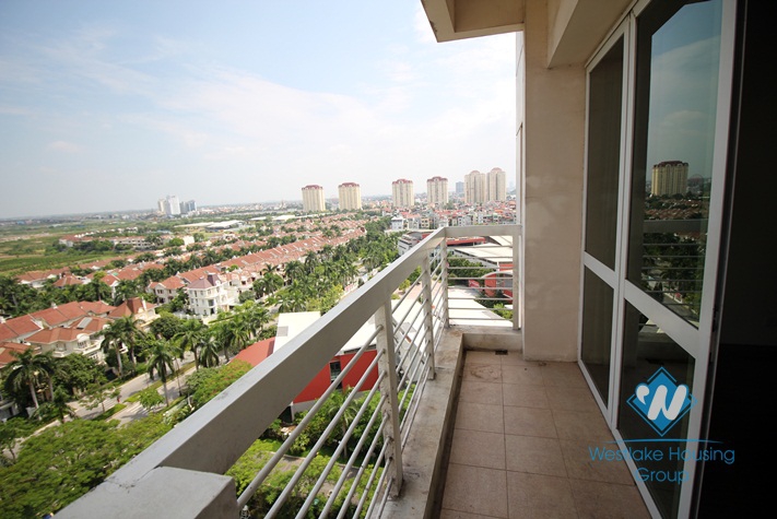 Fully furnished apartment with beautiful wooden floor is available for rent in Ciputra